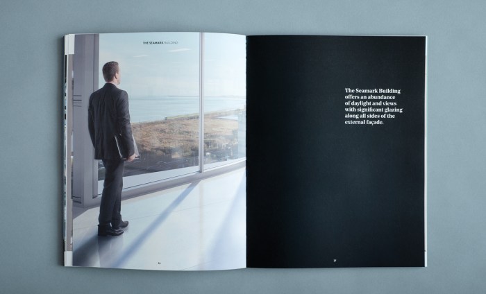 Brochure - man at window, abundance of light