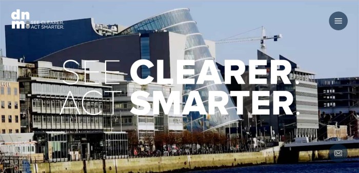 Home page with endline